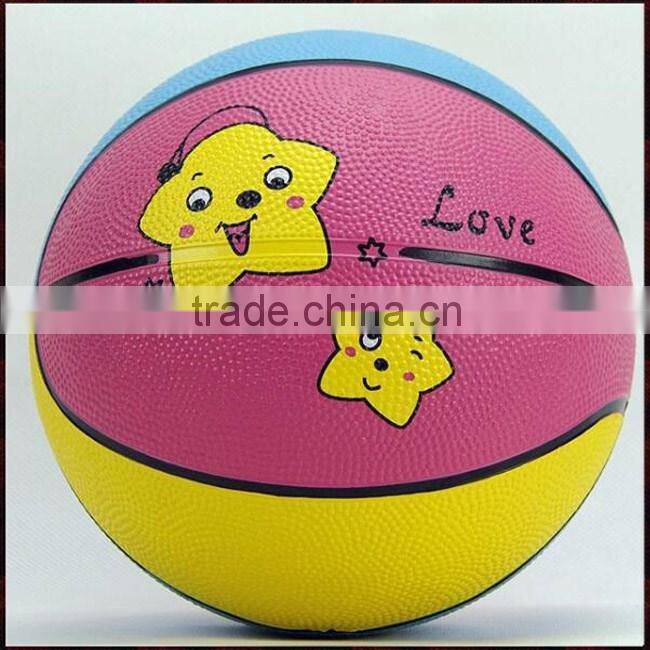 fancy basketball / rubber basketball bulk price