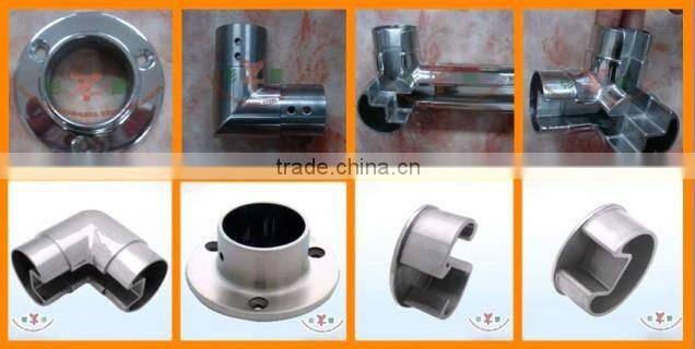 Outdoor metal handrail steps