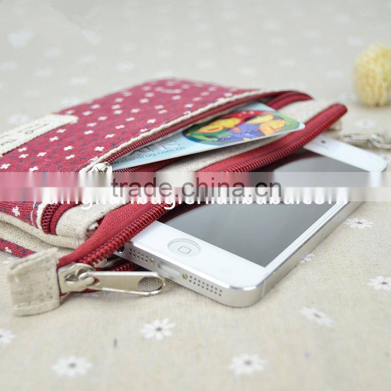 2015 hot sell canvas wallet