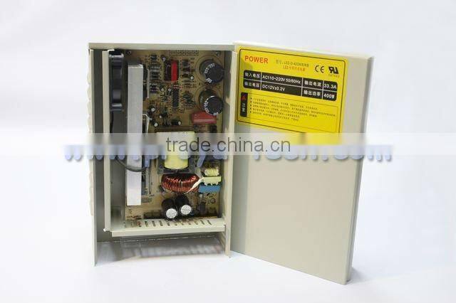 400W Waterproof power supply box for CCTV products 12V33.3A