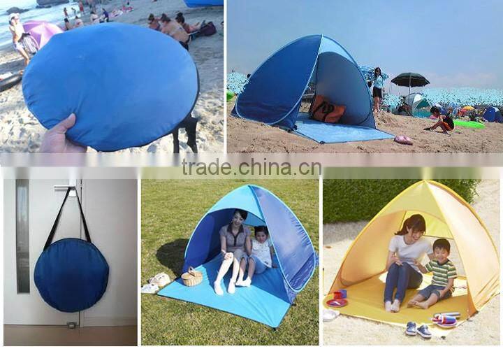 2016 hot popular convenient using beach tent Outdoor 1-2 Person Cheap Pop Up Tent Sun Shade Folding Large Gazebo Beach Tent