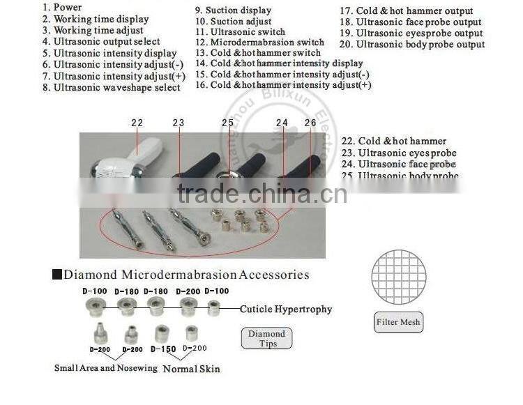 hotsale 3 in1 diamond microdermabrasion machine IB-6002