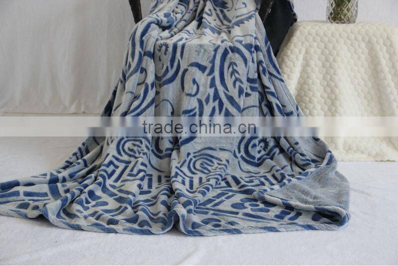 China blanket factory Ultra Super Soft Velvet Throw all sizes with cutting polyester flannel Fleece Plush Luxury BLANKET