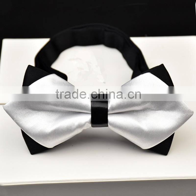 online shopping wholesales china white wedding bow tie with silk fabric