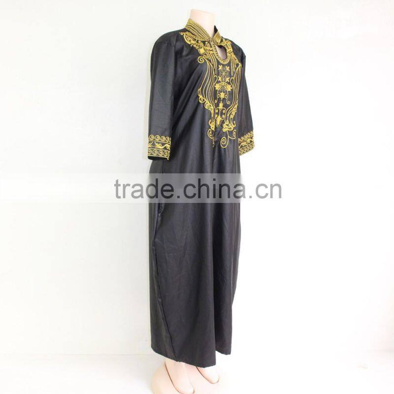 African Fashion Design Handmade Cotton Embroidery Traditional Maxi Dresses