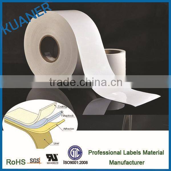 permanent adhesive waterproof labels for glass