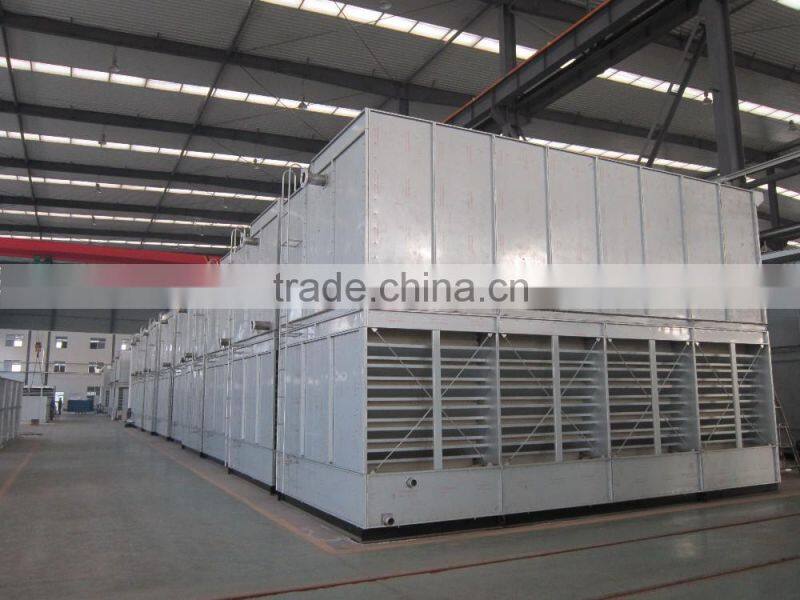 mixed flow series evaporative condenser