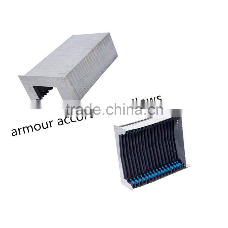 steel telescopic bellow for machine guide rail