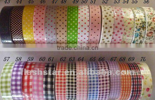 DIY creative self-adhesive decor colorful cotton tape