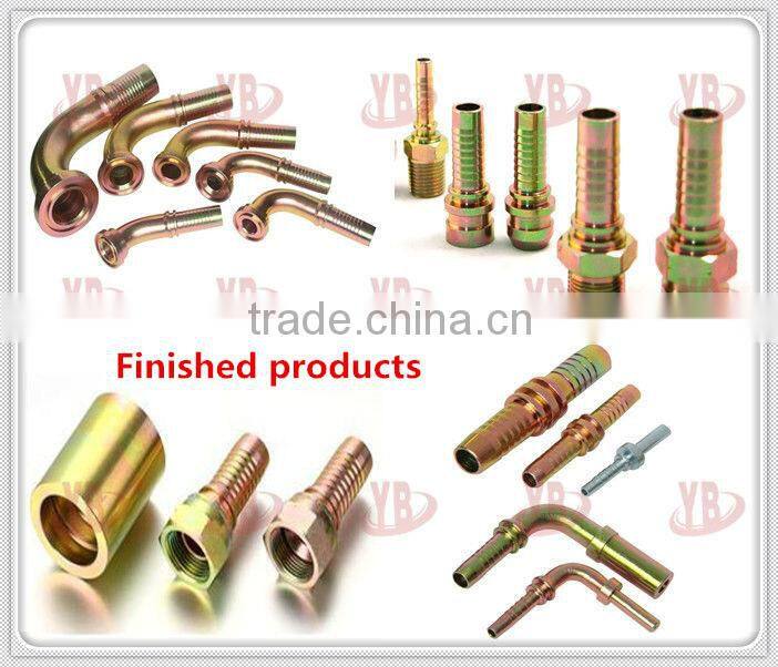 24211-06-06 ORFS flat seal, female galvanized, high pressure brass fitting