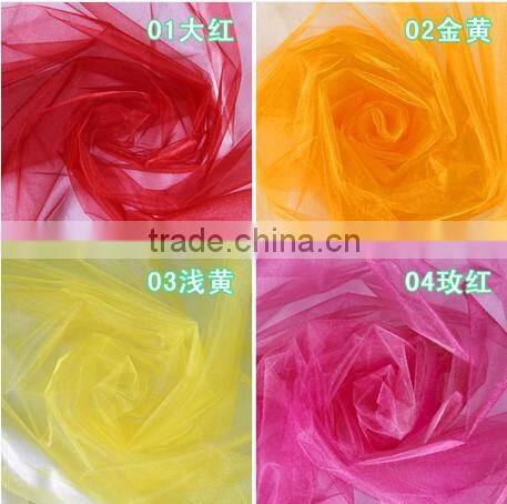Crystal organza fabric/stiff organza fabric/silk organza fabric india