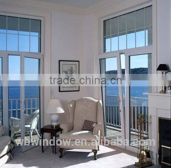 Hot sale PVC/UPVC interior/exterior tilt&turn window with double tempered glazed,PVC/UPVC windows and doors