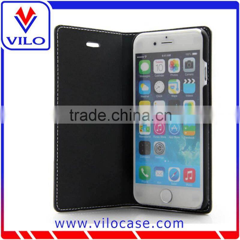 various colors combo Leather flip case for iphone 6s