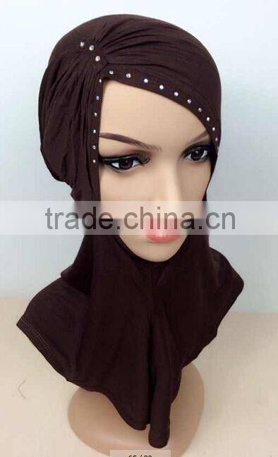 C066 new style big size ninja inner underscarf with rhinestones,full underscarf to cover neck