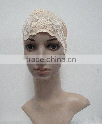 C015 new muslim tie back lace underscarf