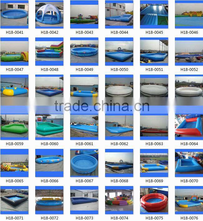 Inflatable swimming pool with tent, swimming pool cover