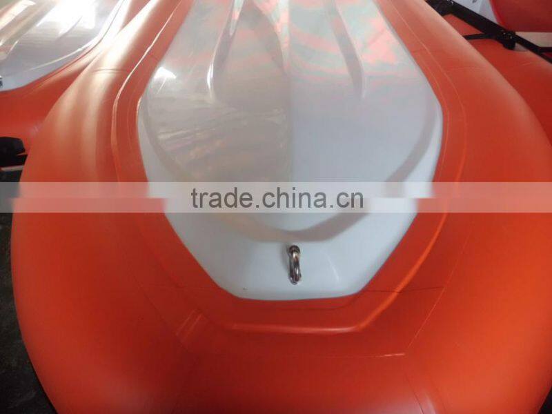 High Quality PVC Material and CE Certification rigid Hull Fiberglass high speed inflatable boat