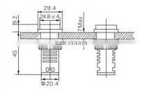 GD16-22FS CNGAD led 220V button pilot light (led indicator light,22mm led signal lamp)
