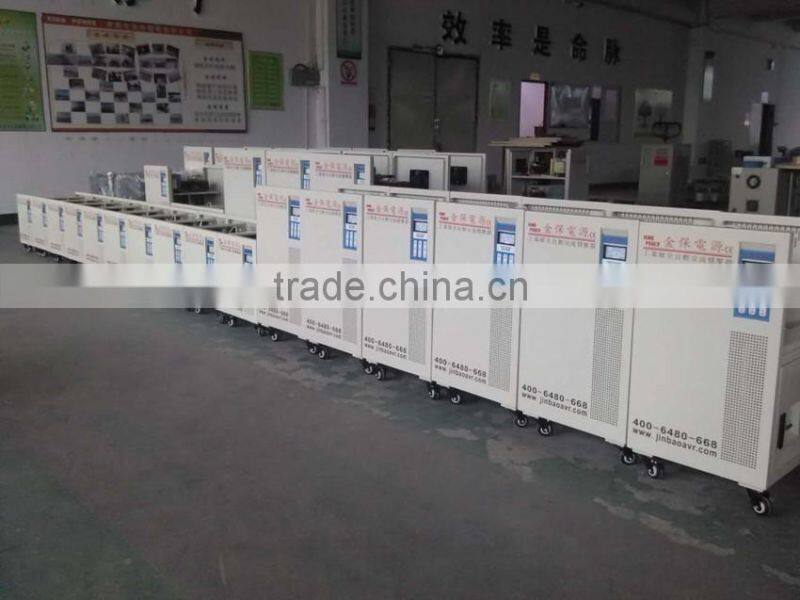 Fully automatic AC three phase voltage regulator 20KVA