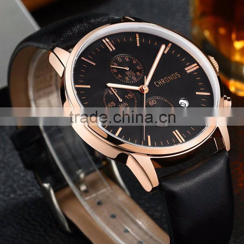 fashion Curren Man women Watches Nubuck leather wrist watch