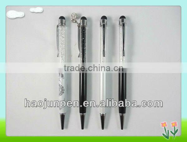 Wholesales Novetly Crystal Capacitive Touch Metal Ball Pen , Multicolor Crystal Ball Pen