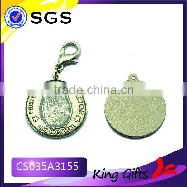 Factory direct sale new product CS158A0001 silver/gold/copper etc metal keychain