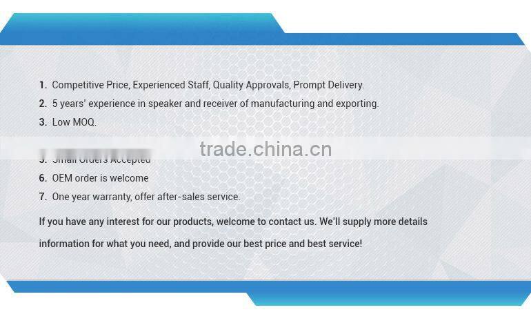 4ohm 10w-30w vibration speaker driver for multimedia smart home device