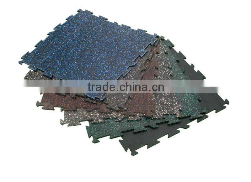 quality first reputation first long service 45mm thick speckle rubber floor mat for gym