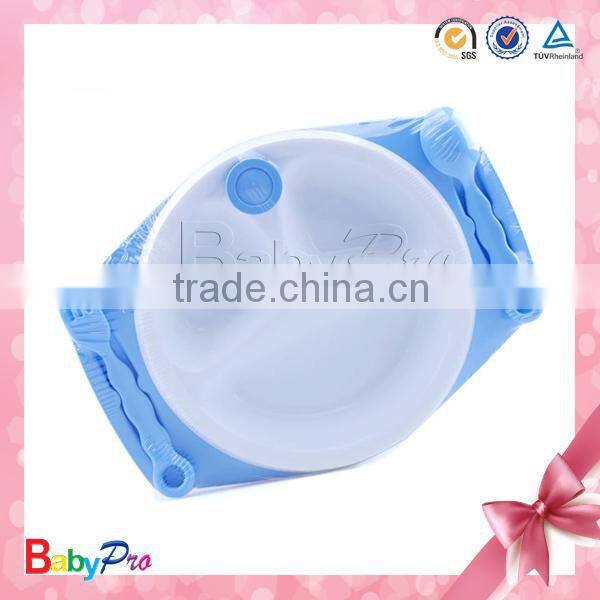 New product hot sale cartoon plastic plates and dishes baby dinnerware