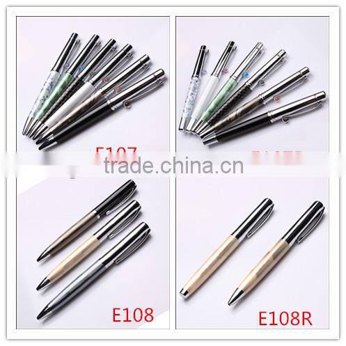 Promotional Glitter New 2015 Elegant Crystal Ballpoint Pen Gift