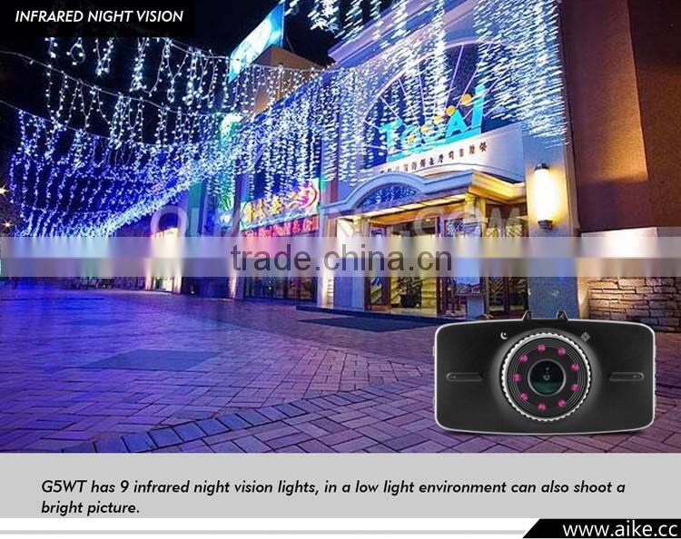 2016 Newest G5WT 3.0"LCD Car Dvr Motion Detection+Night Vision+G-Sensor Car Camera Record 170 Degree Car Dash Cam