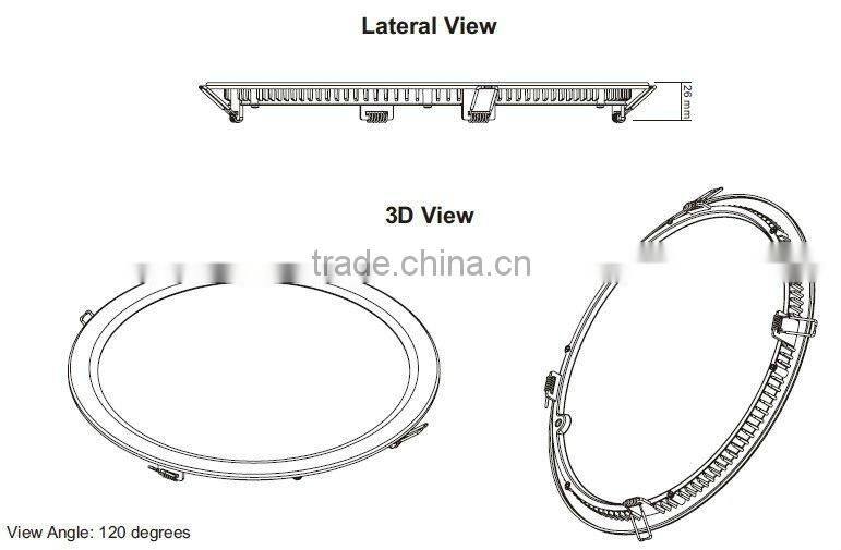 Round LED Ceiling Lamp Indoor Usage