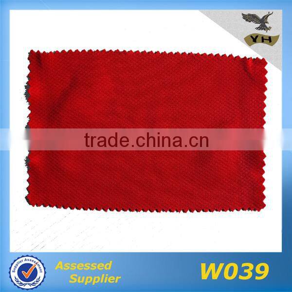 red 100% polyester woven fabric