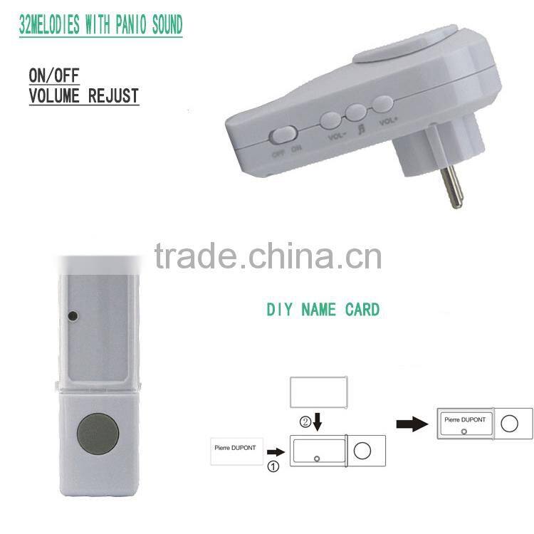 ROHS CE certification passed DC smart office cordless doorbell wireless