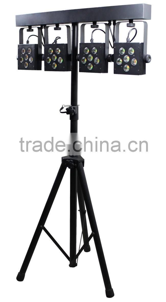CE&RoHs Certificate DMX LED 4Par System DJ Light 16x8W 4in1 RGBW