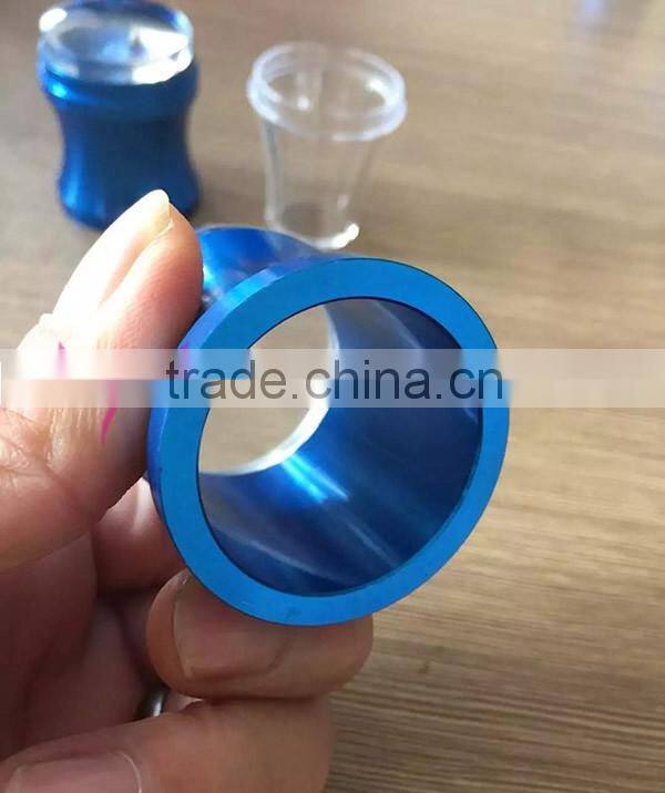 China factory selling 3.8cm stamper head,blue metal clear jelly stamper for nail