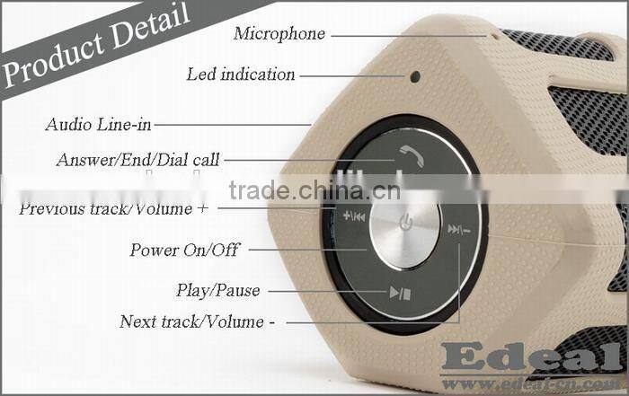 Portable music speaker bluetooth waterproof wireless speakers 7000mah power bank system woofer speaker from BSCI manufaturer