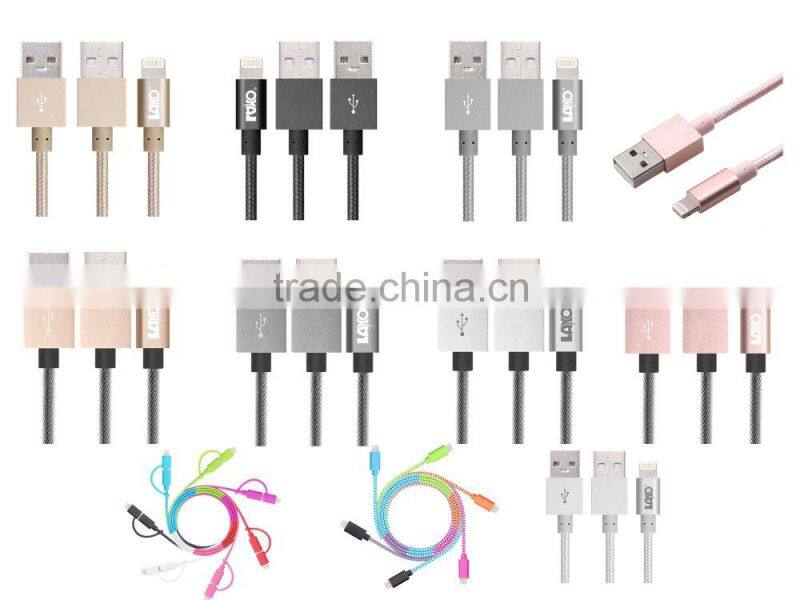 MFi certified 1meter 8pin usb data charger cable