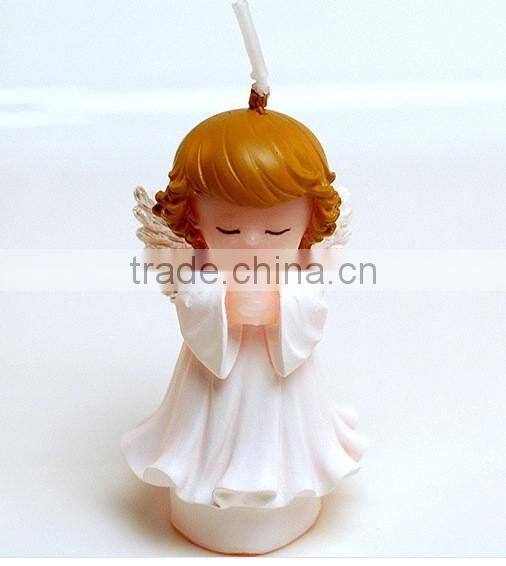 hot cute wings angle candle Christmas gift with gift box