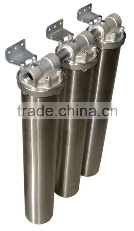 Stainless steel water filter housing