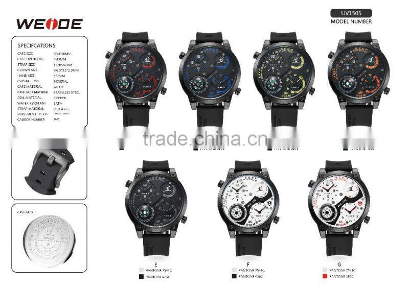 2014 WEIDE Men Watch JAPAN Miyota Quartz Watch Analog&Digital Military Watches,Luxury Brand Casual Watches /WH2306