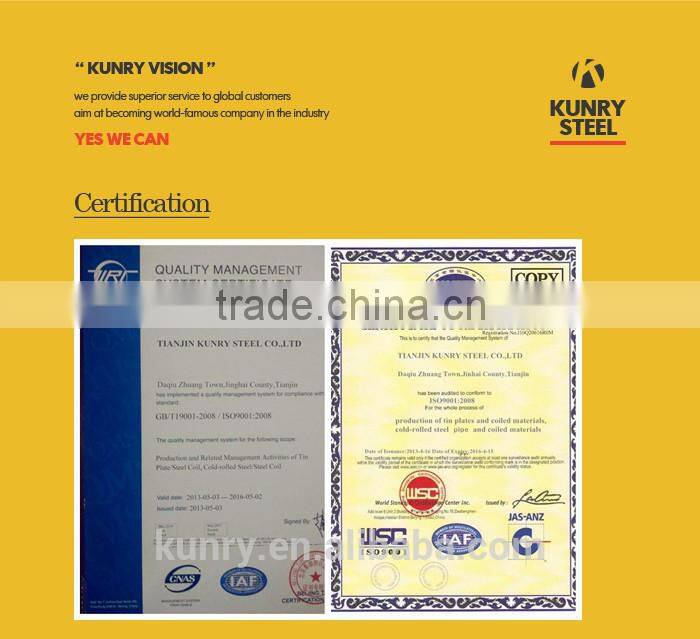 Electrolytic tinplate MR T3