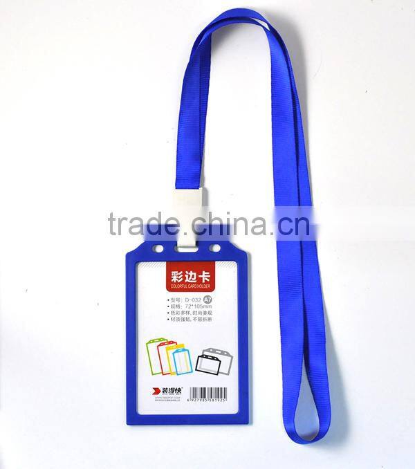 Colored lanyards id badge holder
