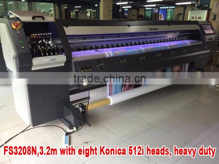 Cheap price inkjet printer Funsunjet FS 3204N/3208N with 4 or 8 konica 512i heads