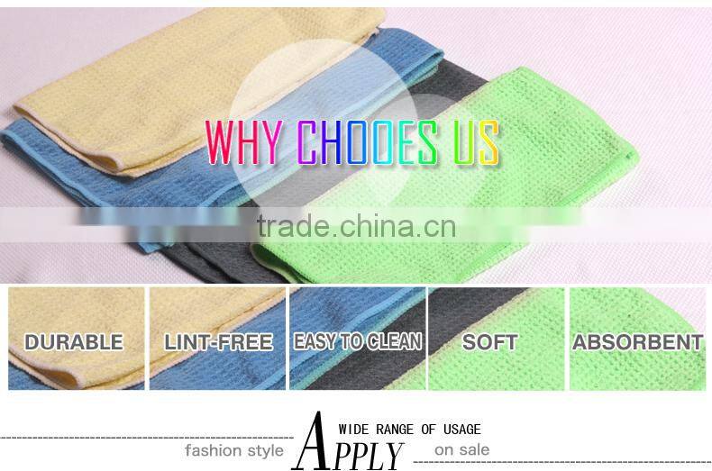 colorful towel with the grid for household cleaning