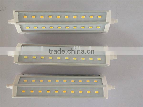 Zhejiang Factory LED R7S 118mm 10W 21SMD 5630 85-265V AC 6000K Light Led Lamp Garden Light Two Years Warranty CE RoHS Approved