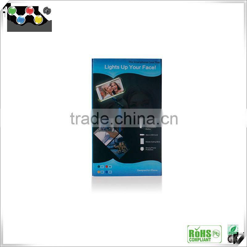 Wholesale fold selfie stick led phone case with bluetooth for iphone6/6 plus