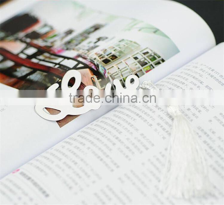 Wedding gift "Words of Love" Silver-Finish Bookmark