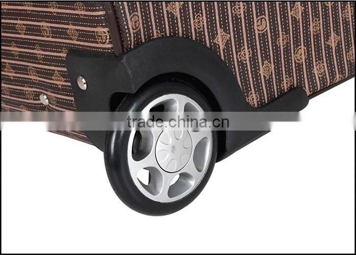 New designed PU travel luggage bag with printing