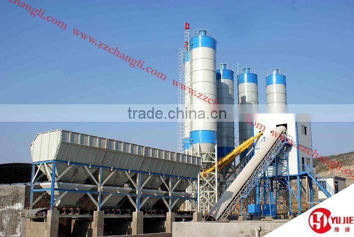 high productive HZS75 HZS90 HZS120 HZS180 wet mix concrete batching plants